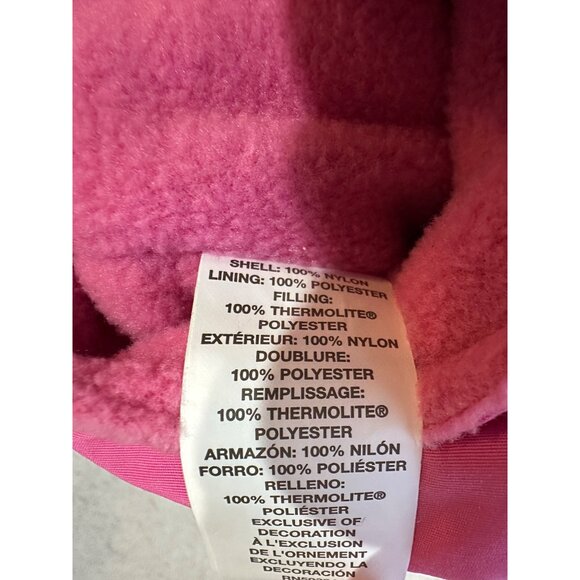 Childrens Place Toddler Girls Pink Insulated Snow Bib Overalls Size 24M - Picture 7 of 8